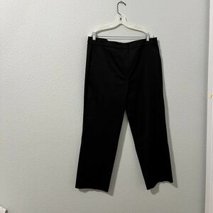 St John Size 14 Black Career Pants Flat Front